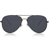 SojoS Gafas De Sol Para Hombres Y Mujeres Aviator Clásico Marco Metal Lentes Espejo Polarizadas SJ1054