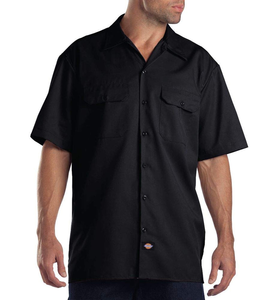 Dickies Camisa de Trabajo de Manga Corta para Hombre