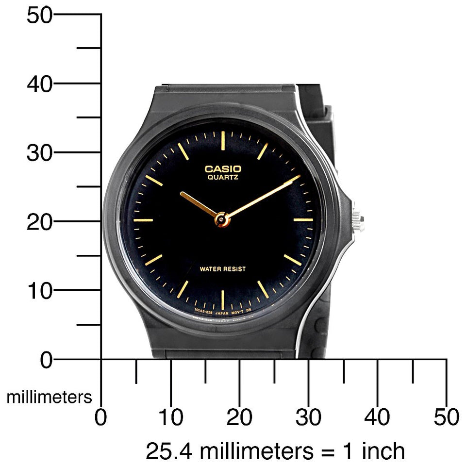 Casio Men's MQ24-1E Black Resin Watch