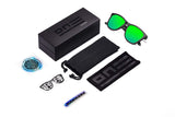 Hawkers Carbon Black Emerald One Gafas de Sol Unisex, color Negro
