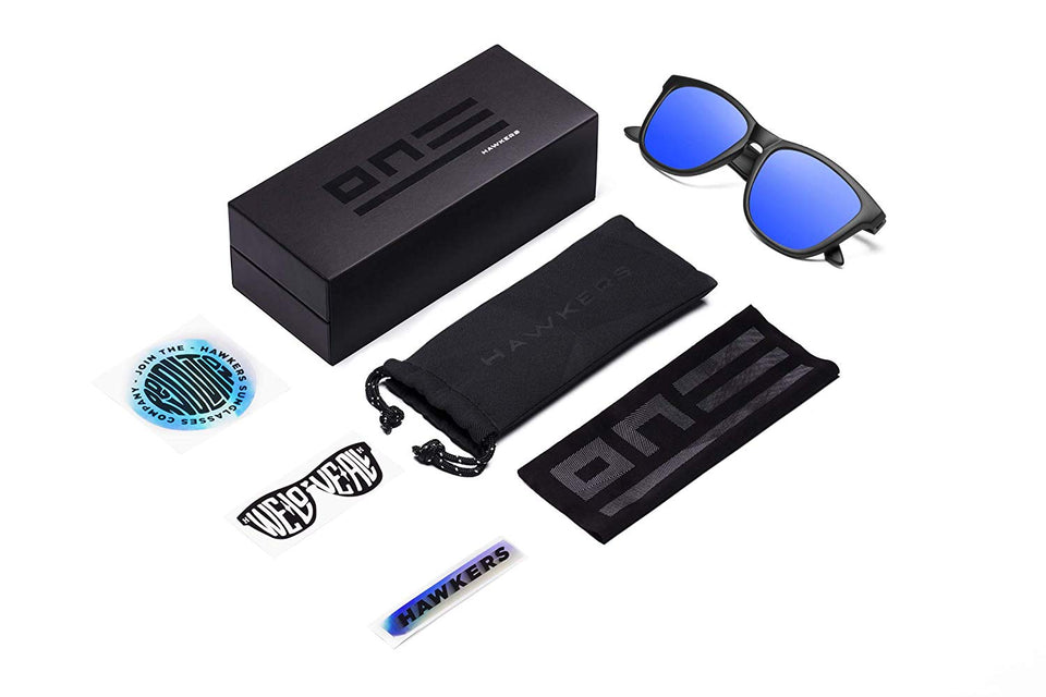 Hawkers Carbon Black Sky One Gafas de Sol Unisex, color Negro