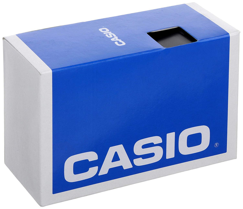 Casio De los hombres negro Analog anti Reverse Bisel reloj