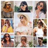 SojoS Lentes de sol Polarizado Unisex Hombre Mujer Pequeño Clásico Cuadrado Vintage UV400 Protección SJ1072