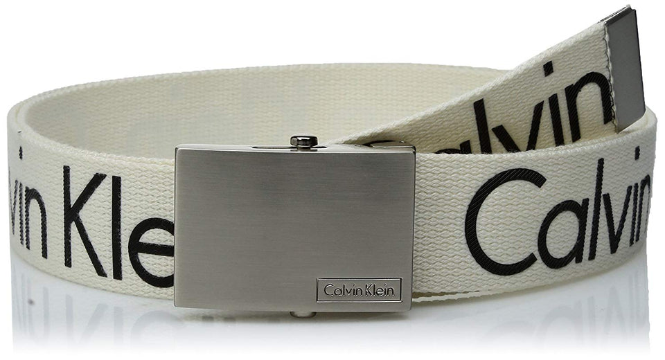 Calvin Klein Calvin Klein - Cinturón con logotipo para hombre, 38 mm